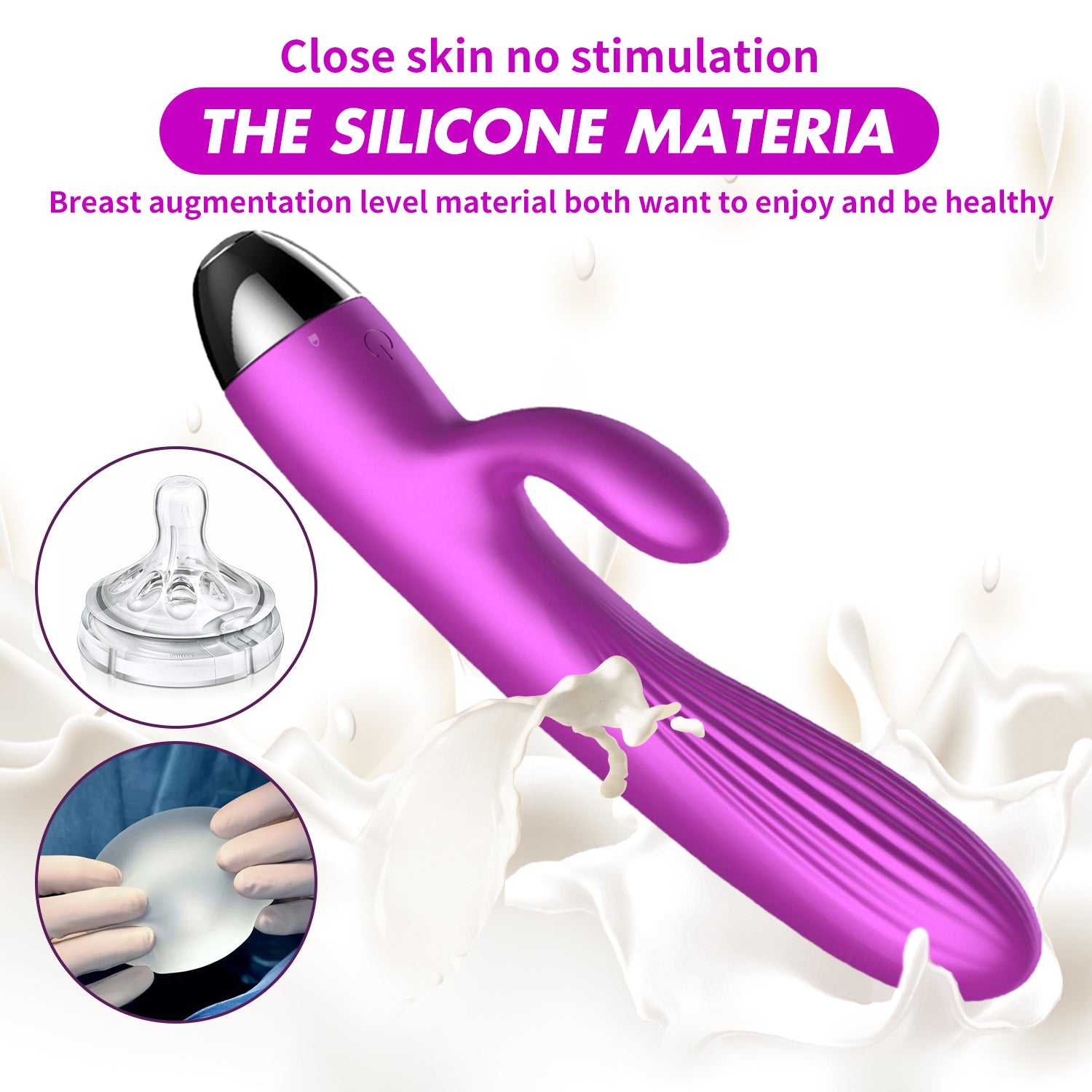 2 In 1 Dildos Vibrator Safety Material