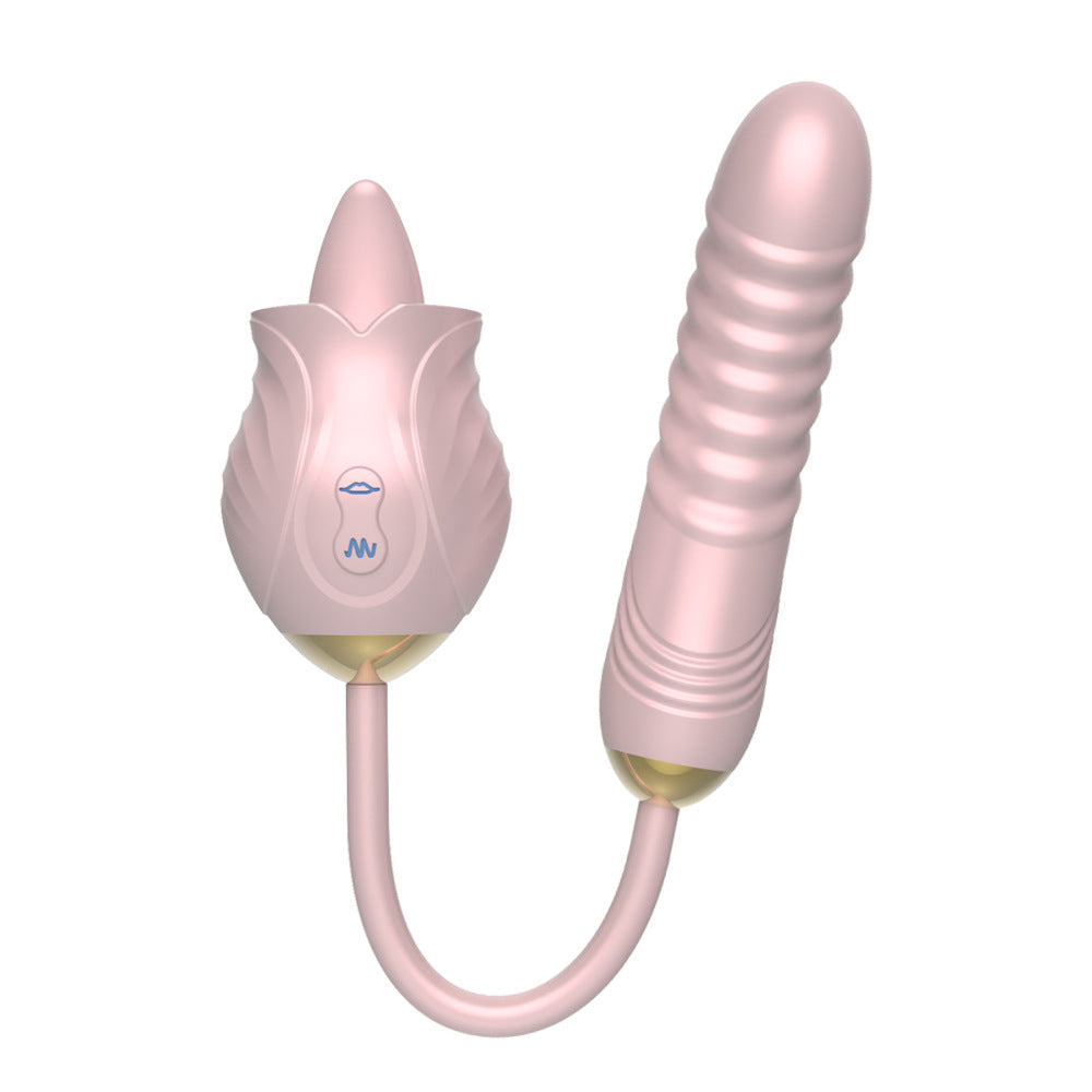 Rose Tongue Stimulation vibrators Pink
