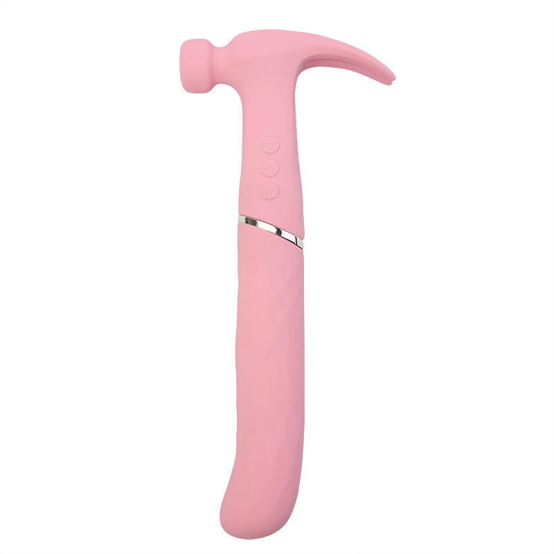 Hammer Thrusting Silicone Vibrating Curved Vibrator