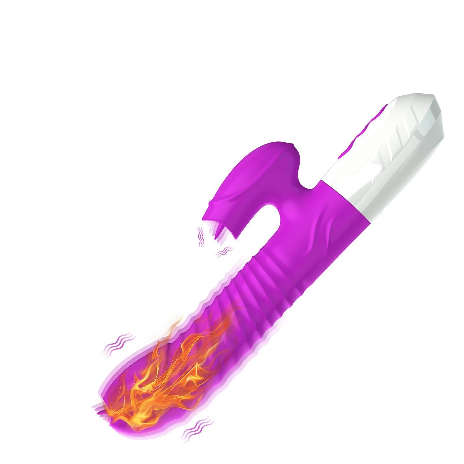 Tongue Licking Rabbit Vibrator with Heating Function