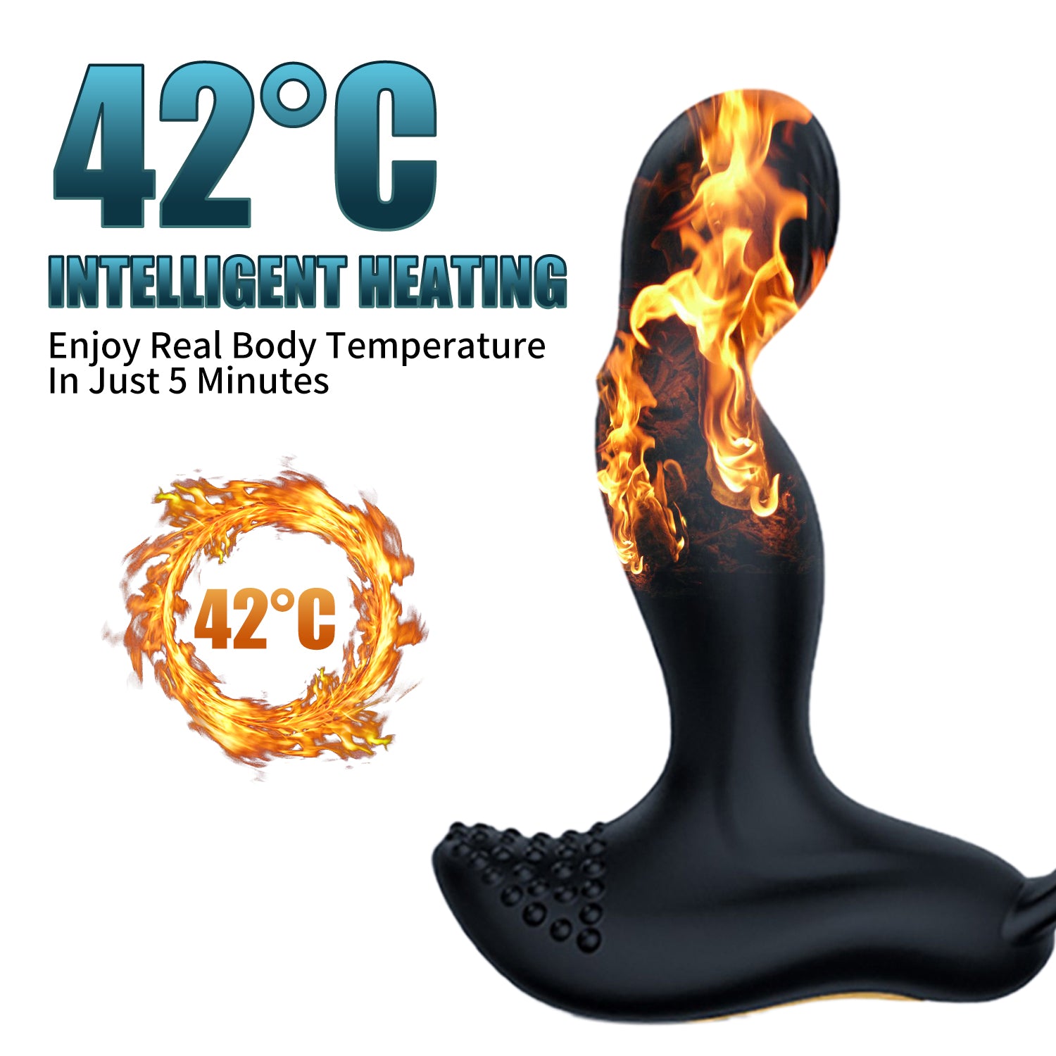 Dual Motor Prostate Massager with Heating