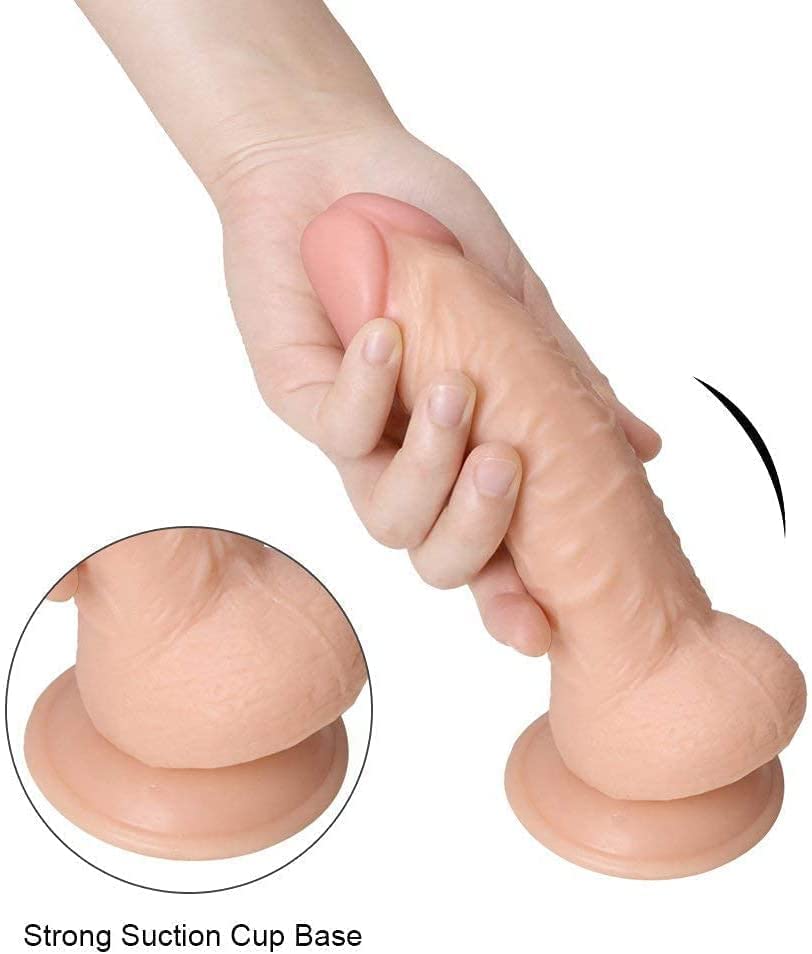 7 Inch Silicone Realistic Dildo with Suction Cup