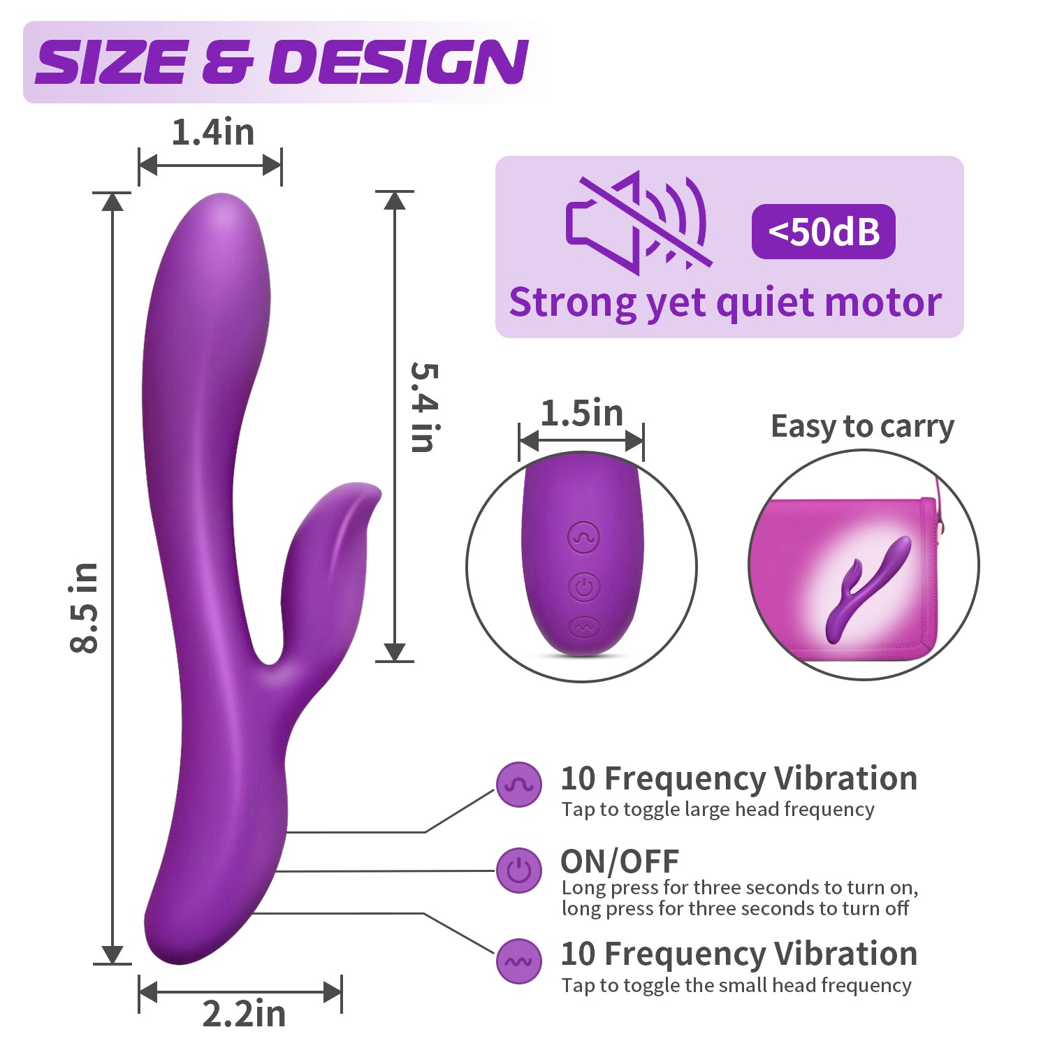 G Spot Vibrator size