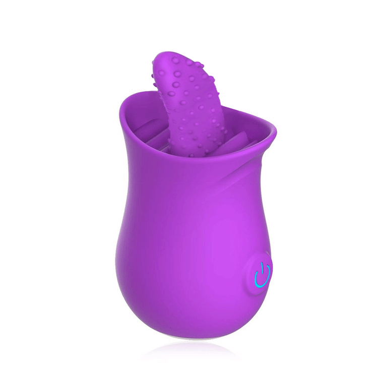 Rose Tongue Vibrator Purple
