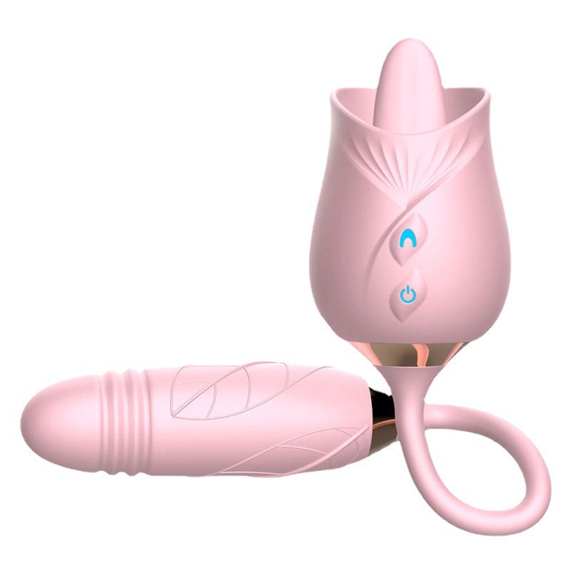 Rose Tongue Licking Vibrator Pink